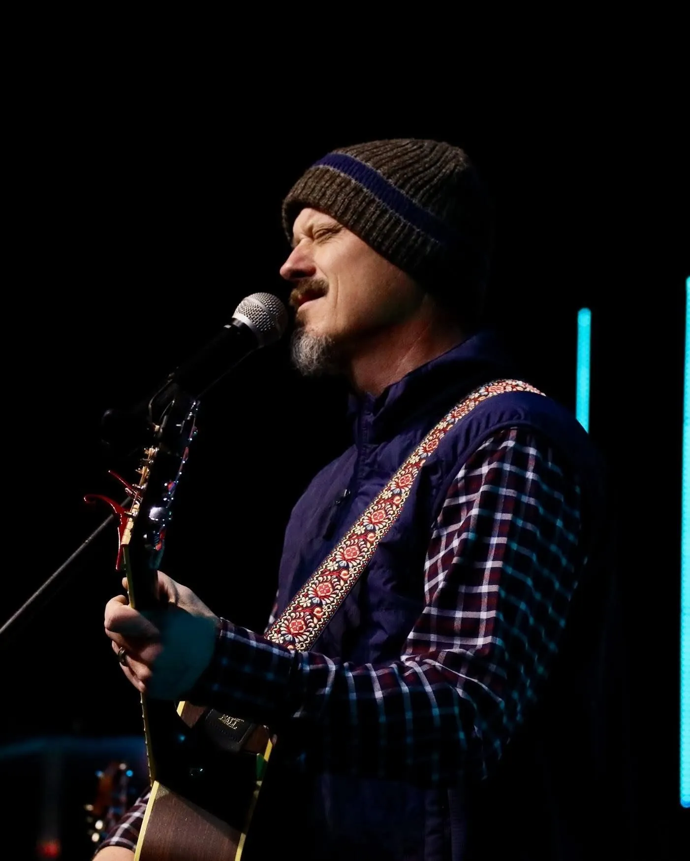 Joe leading worship